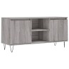 Meuble TV sonoma gris 104x35x50 cm bois d'ingénierie 