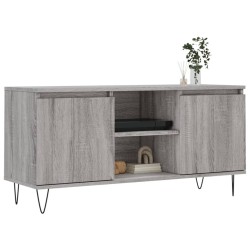 Meuble TV sonoma gris 104x35x50 cm bois d'ingénierie 