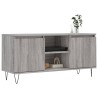 Meuble TV sonoma gris 104x35x50 cm bois d'ingénierie 