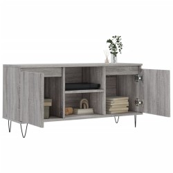 Meuble TV sonoma gris 104x35x50 cm bois d'ingénierie 