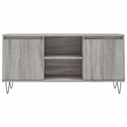 Meuble TV sonoma gris 104x35x50 cm bois d'ingénierie 