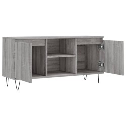 Meuble TV sonoma gris 104x35x50 cm bois d'ingénierie 