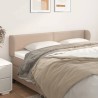 Tête de lit avec oreilles Cappuccino 163x23x78/88 cm Similicuir 