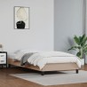 Cadre de lit sans matelas cappuccino 90x200 cm similicuir 