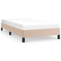 Cadre de lit sans matelas cappuccino 90x200 cm similicuir 