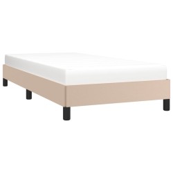 Cadre de lit sans matelas cappuccino 90x200 cm similicuir 