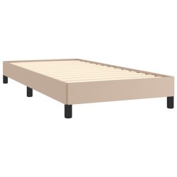 Cadre de lit sans matelas cappuccino 90x200 cm similicuir 