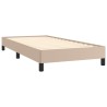 Cadre de lit sans matelas cappuccino 90x200 cm similicuir 