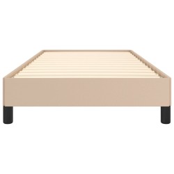 Cadre de lit sans matelas cappuccino 90x200 cm similicuir 