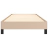 Cadre de lit sans matelas cappuccino 90x200 cm similicuir 