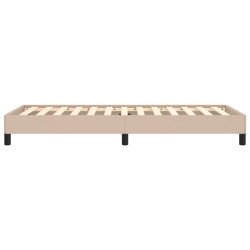 Cadre de lit sans matelas cappuccino 90x200 cm similicuir 