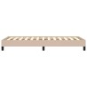 Cadre de lit sans matelas cappuccino 90x200 cm similicuir 