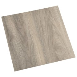 Dalles de plancher autoadhésives 55 pcs PVC 5,11 m² taupe 