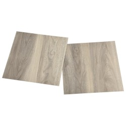 Dalles de plancher autoadhésives 55 pcs PVC 5,11 m² taupe 