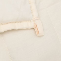 Couverture lestée Crème clair 138x200 cm 10 kg Tissu 