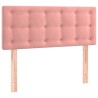 Tête de lit à LED Rose 90x5x78/88 cm Velours 