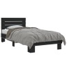 Cadre de lit sans matelas noir 100x200 cm 