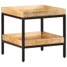 Table d'appoint 45x45x45 cm Bois massif Bois de manguier rugueux 