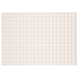 Couverture lestée Crème clair 135x200 cm 10 kg Tissu 