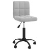 Chaise pivotante de salle à manger Gris clair Velours 