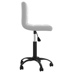 Chaise pivotante de salle à manger Gris clair Velours 