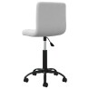 Chaise pivotante de salle à manger Gris clair Velours 