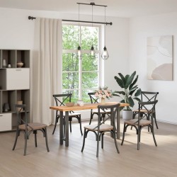 Pieds de table console Anthracite 2 pièces 38 x (72-73) cm Acier 