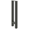 Pieds de table console Anthracite 2 pièces 38 x (72-73) cm Acier 