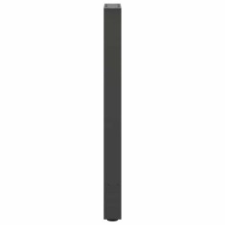 Pieds de table console Anthracite 2 pièces 38 x (72-73) cm Acier 