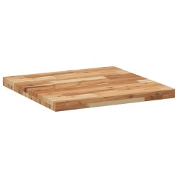 Dessus de table carré 60x60x4 cm bois massif d'acacia 