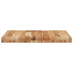 Dessus de table carré 60x60x4 cm bois massif d'acacia 