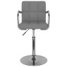 Chaise de salle à manger Gris clair Tissu 