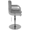 Chaise de salle à manger Gris clair Tissu 