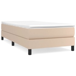 Cadre de lit sans matelas cappuccino 90x200 cm similicuir 