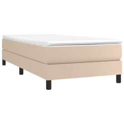Cadre de lit sans matelas cappuccino 90x200 cm similicuir 