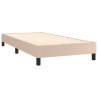 Cadre de lit sans matelas cappuccino 90x200 cm similicuir 
