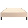 Cadre de lit sans matelas cappuccino 90x200 cm similicuir 