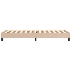 Cadre de lit sans matelas cappuccino 90x200 cm similicuir 