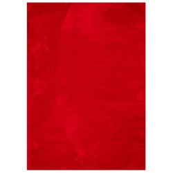 Tapis HUARTE à poils courts doux et lavable rouge 240x340 cm 