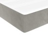 Matelas de lit à ressorts ensachés 100x210x20 cm velours 