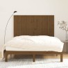 Tête de lit murale Marron miel 159,5x3x110cm Bois massif de pin 
