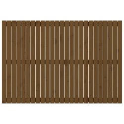 Tête de lit murale Marron miel 159,5x3x110cm Bois massif de pin 
