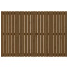 Tête de lit murale Marron miel 159,5x3x110cm Bois massif de pin 