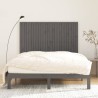 Tête de lit murale Gris 159,5x3x110 cm Bois massif de pin 