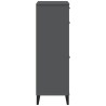 Armoire à chaussures VIKEN gris anthracite bois d'ingénierie 