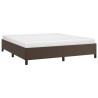 Cadre de lit sans matelas marron 160x200 cm similicuir 