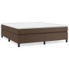 Cadre de lit sans matelas marron 160x200 cm similicuir 