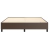Cadre de lit sans matelas marron 160x200 cm similicuir 