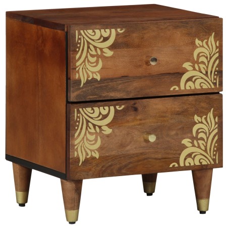 Vasque de chevet 2 pcs 40x33,5x46 cm en bois de manguier 