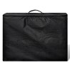 Table de massage pliable Noir 3 zones avec cadre en bois 